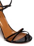 Detail View - Click To Enlarge - AQUAZZURA - 'Pina Colada 105' pineapple appliqué patent leather sandals