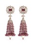 Main View - Click To Enlarge - AISHWARYA - Diamond pearl tourmaline drop earrings