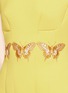 Detail View - Click To Enlarge - CHICTOPIA - Butterfly embroidery scuba jersey flare dress