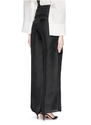 Back View - Click To Enlarge - MS MIN - Wide leg silk organza suiting pants