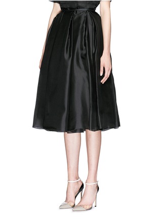 Front View - Click To Enlarge - MS MIN - Volume pleat silk organza midi skirt