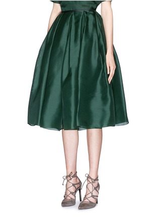 Front View - Click To Enlarge - MS MIN - Volume pleat silk organza midi skirt