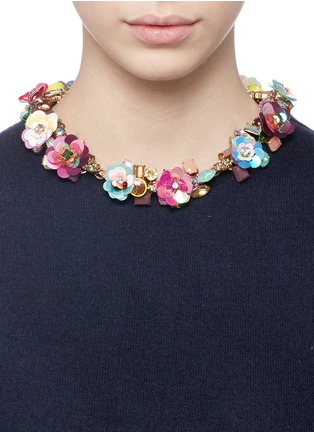 Figure View - Click To Enlarge - J.CREW - Blooming sequin paillette necklace