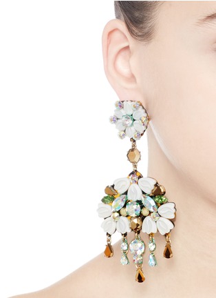 Figure View - Click To Enlarge - J.CREW - Cosmos cluster chandelier earrings