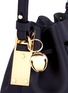 Detail View - Click To Enlarge - SOPHIE HULME - 'Nano Nelson' drawstring leather bucket bag
