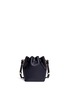 Back View - Click To Enlarge - SOPHIE HULME - 'Nano Nelson' drawstring leather bucket bag
