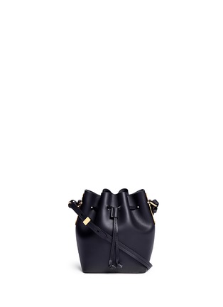 Main View - Click To Enlarge - SOPHIE HULME - 'Nano Nelson' drawstring leather bucket bag