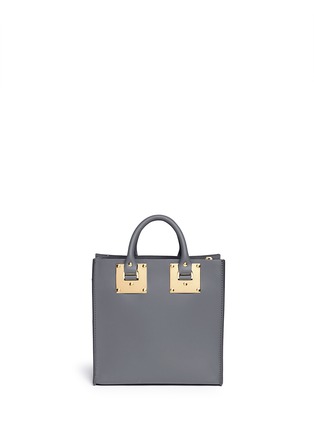 Back View - Click To Enlarge - SOPHIE HULME - Square leather tote