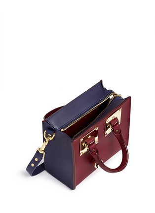 Detail View - Click To Enlarge - SOPHIE HULME - Colourblock leather box tote