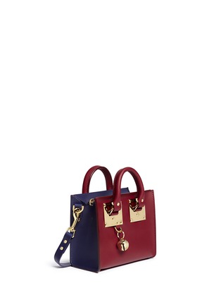 Figure View - Click To Enlarge - SOPHIE HULME - Colourblock leather box tote