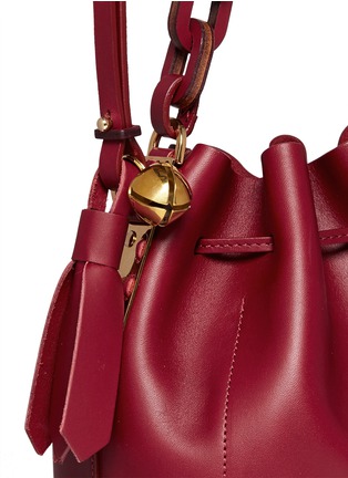 Detail View - Click To Enlarge - SOPHIE HULME - 'Nelson' small leather drawstring bucket bag