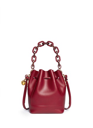 Back View - Click To Enlarge - SOPHIE HULME - 'Nelson' small leather drawstring bucket bag