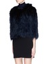 Front View - Click To Enlarge - 72348 - 'Leila' cropped racoon fur jacket
