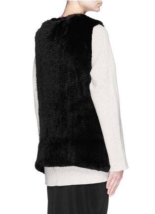Back View - Click To Enlarge - 72348 - 'Libby' long rabbit fur gilet