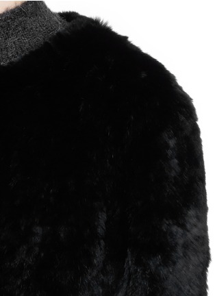 Detail View - Click To Enlarge - 72348 - 'Lola' rabbit fur knit jacket