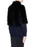 Back View - Click To Enlarge - 72348 - 'Taylor' cropped rabbit fur jacket