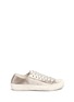 Main View - Click To Enlarge - PEDRO GARCIA  - 'Parson' suede trim washed satin sneakers
