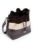 Detail View - Click To Enlarge - PROENZA SCHOULER - Medium snakeskin mix leather bucket bag