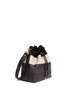 Front View - Click To Enlarge - PROENZA SCHOULER - Medium snakeskin mix leather bucket bag