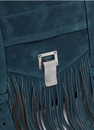 Detail View - Click To Enlarge - PROENZA SCHOULER - 'PS1 Fringe' medium suede satchel