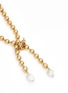 Detail View - Click To Enlarge - ELA STONE - 'Gilda' Baroque pearl brass bead necklace