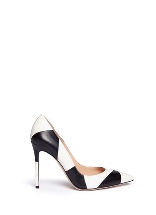 Main View - Click To Enlarge - GIANVITO ROSSI - 'Crosby' patchwork leather pumps