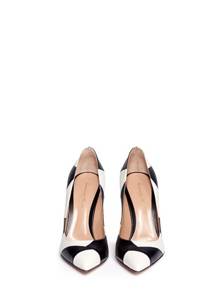 Figure View - Click To Enlarge - GIANVITO ROSSI - 'Crosby' patchwork leather pumps