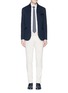 Figure View - Click To Enlarge - ARMANI COLLEZIONI - Cotton mesh zip jacket