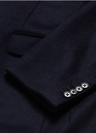 Detail View - Click To Enlarge - ARMANI COLLEZIONI - 'Metropolitan' wool-cashmere Melton coat