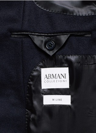 Detail View - Click To Enlarge - ARMANI COLLEZIONI - 'Metropolitan' wool-cashmere Melton coat