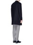 Back View - Click To Enlarge - ARMANI COLLEZIONI - 'Metropolitan' wool-cashmere Melton coat