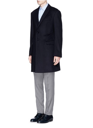 Front View - Click To Enlarge - ARMANI COLLEZIONI - 'Metropolitan' wool-cashmere Melton coat