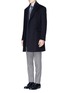 Figure View - Click To Enlarge - ARMANI COLLEZIONI - 'Metropolitan' wool-cashmere Melton coat