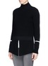 Front View - Click To Enlarge - STELLA MCCARTNEY - Split cuff chunky wool sweater