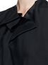 Detail View - Click To Enlarge - STELLA MCCARTNEY - Ruched neck fluid crepe top