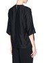 Back View - Click To Enlarge - STELLA MCCARTNEY - Ruched neck fluid crepe top