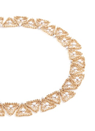 Figure View - Click To Enlarge - BUCCELLATI - Diamond 18k gold openwork necklace