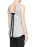 Back View - Click To Enlarge - NO.21 - Bow V-back swing tank top