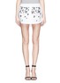 Main View - Click To Enlarge - NO.21 - Floral sequin paillette mini skirt