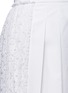 Detail View - Click To Enlarge - NO.21 - Eyelet side lace pleat skirt