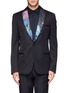 Main View - Click To Enlarge -  - Space printed shawl collar blazer