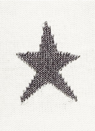 Detail View - Click To Enlarge - WILDFOX COUTURE - Distressed star patterned sweater