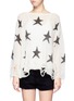 Main View - Click To Enlarge - WILDFOX COUTURE - Distressed star patterned sweater