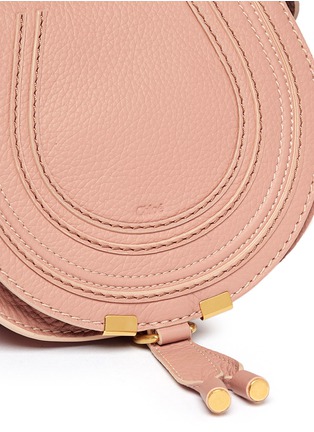 Detail View - Click To Enlarge - CHLOÉ - 'Marcie' small leather crossbody saddle bag