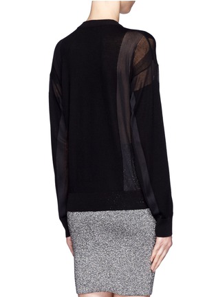 Back View - Click To Enlarge - ALEXANDER WANG - Mesh stripe sweater