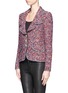 Front View - Click To Enlarge - ST. JOHN - Crystal button tweed jacket
