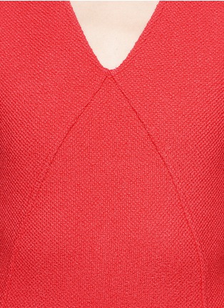 Detail View - Click To Enlarge - ST. JOHN - Bouclé knit V-neck dress