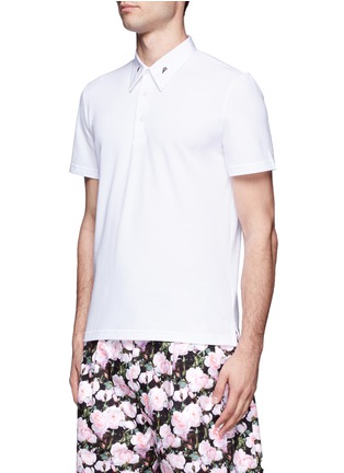 Front View - Click To Enlarge - GIVENCHY - Collar bone polo shirt