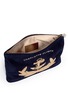 Detail View - Click To Enlarge - CHARLOTTE OLYMPIA - 'In The Navy' suede pouch