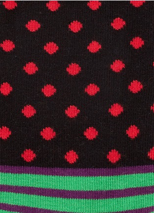 Detail View - Click To Enlarge - HAPPY SOCKS - Stripes and dots socks